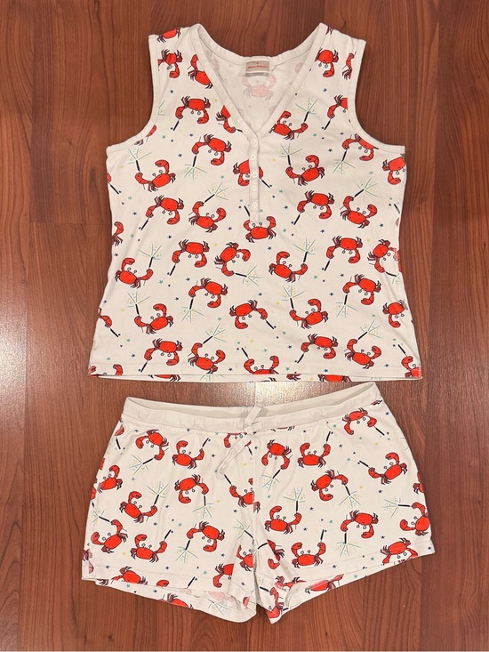 Hanna Andersson Other - Hanna Anderson Women’s White and Red Crab Print Pajama Short Set size XL